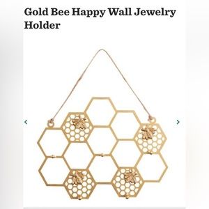 Gold Bee Happy Wall Jewelry Holder or you can use it in the kitchen too